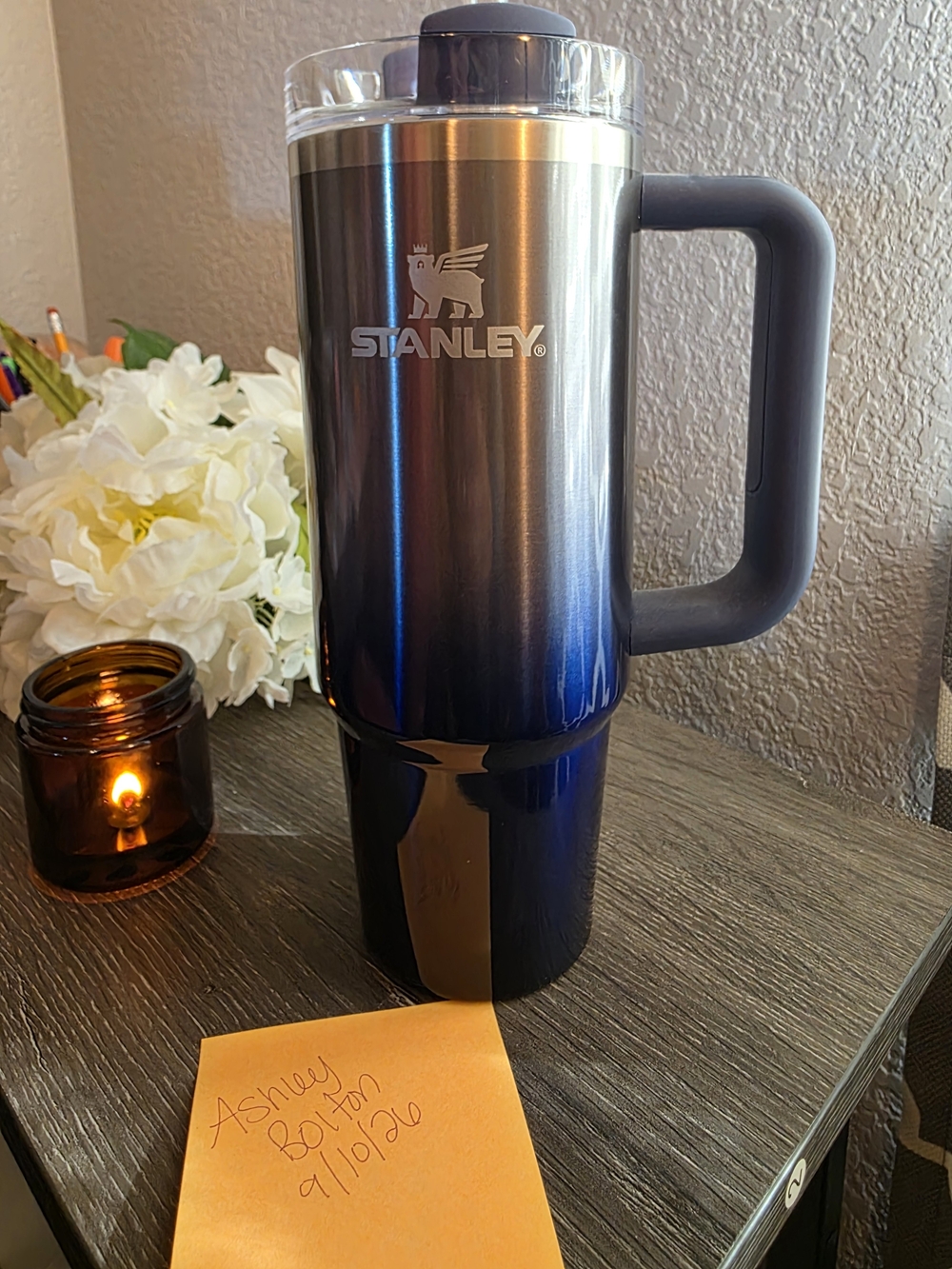 Stanley Blue Gradient Stainless Travel Mug with Handle